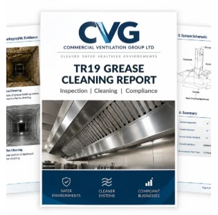 CVG TR19 grease cleaning report example